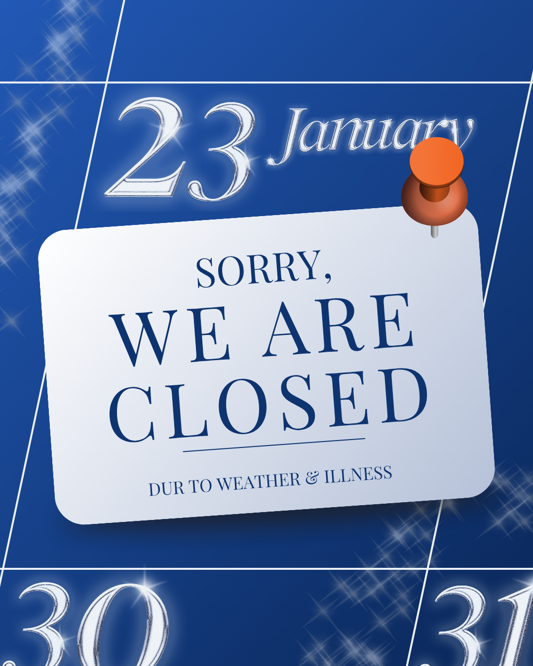 WEATHER UPDATE – JANUARY 23